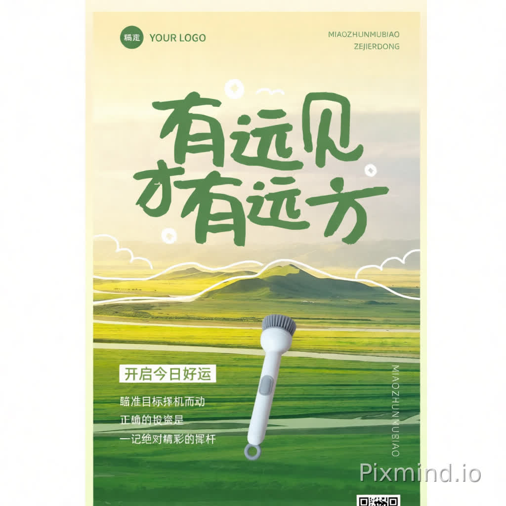 设计要求:
1. 参考设计风格:仔细观察第二张参考图的整体设计风格,包括:
- 配色方案和色彩搭配
- 视觉排版和构图布局
- 设计元素和装饰风格
- 文字编排和层级关系
2. 产品融合:将第一张图片中的产品自然融入海报设计中:
- 保持产品完整性和清晰度
- 产品放置位置要符合视觉重心
- 产品与背景要和谐统一,不突兀
- 产品周围留白适当,避免拥挤
3. 文字内容:
- 主标题:"洁净锅刷"(醒目突出,字体层级最高)
4. 整体效果:
- 商业级专业海报质量
- 视觉焦点明确,主次分明
- 配色和谐,符合促销主题氛围
- 排版精美,符合现代审美
- 竖版比例 9:16