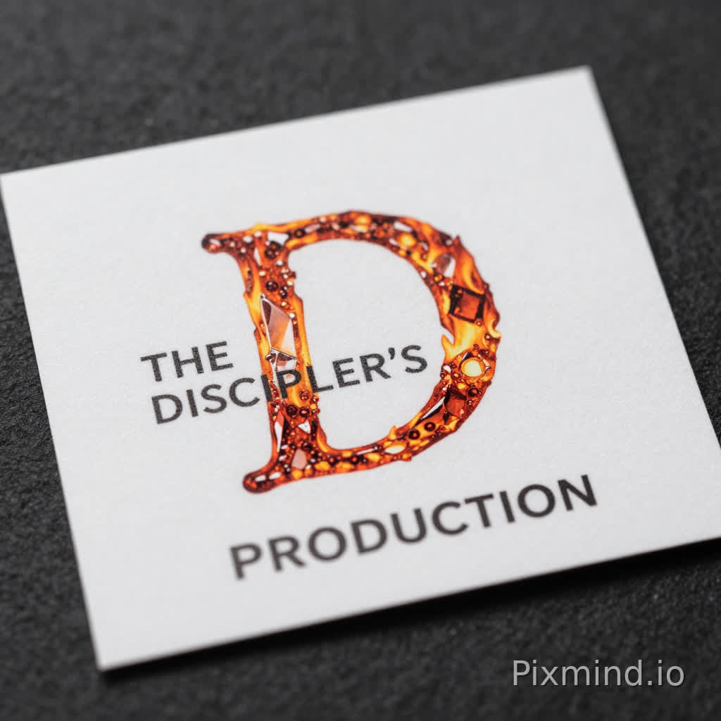 production label for my production company
" THE DISCIPLER'S PRODUCTION"
let every letter be crystalized by fire