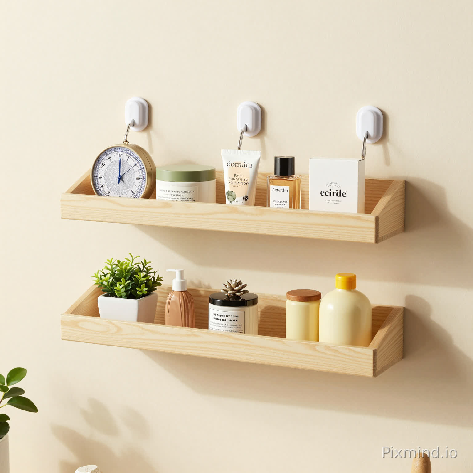 edside Shelf Accessories Organizer, Wall Mount Self Stick On, Cute Room Decor Aesthetic, Girls Room Decor, Cool Stuff for Bedroom Storage and Organization