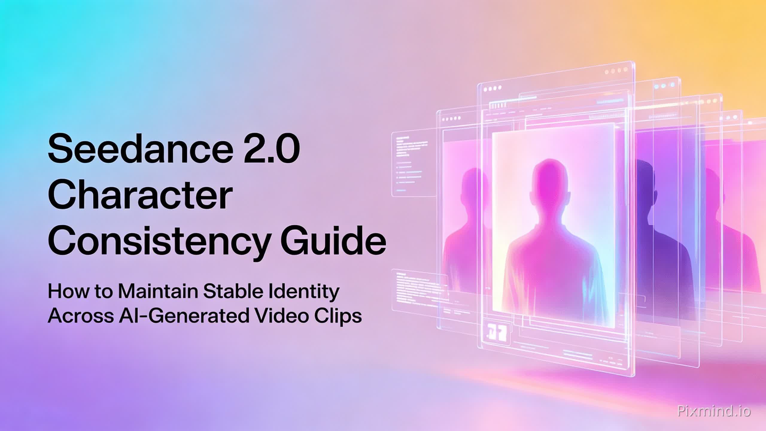 重新创作 生成背景图
标题:Seedance 2.0 Character Consistency Guide
副标题:How to Maintain Stable Identity Across AI-Generated Video Clips