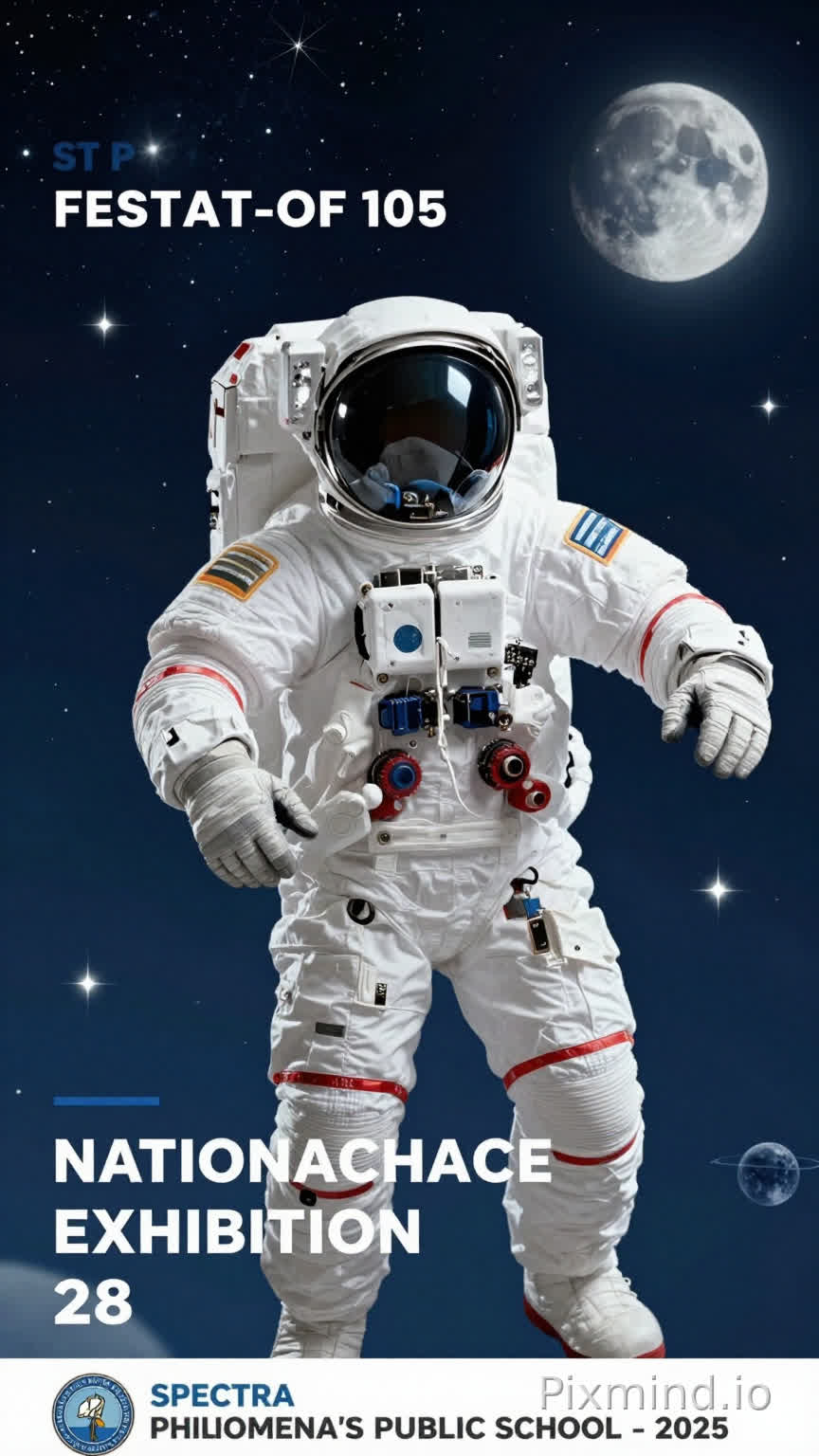 ST PHILOMENA'S PUBLIC SCHOOL -KA165
SPECTRA
NATIONAL SCIENCE EXHIBITION CELEBRATION 28 FEBRUARY 2026
I need background wallpaper as astronaut image