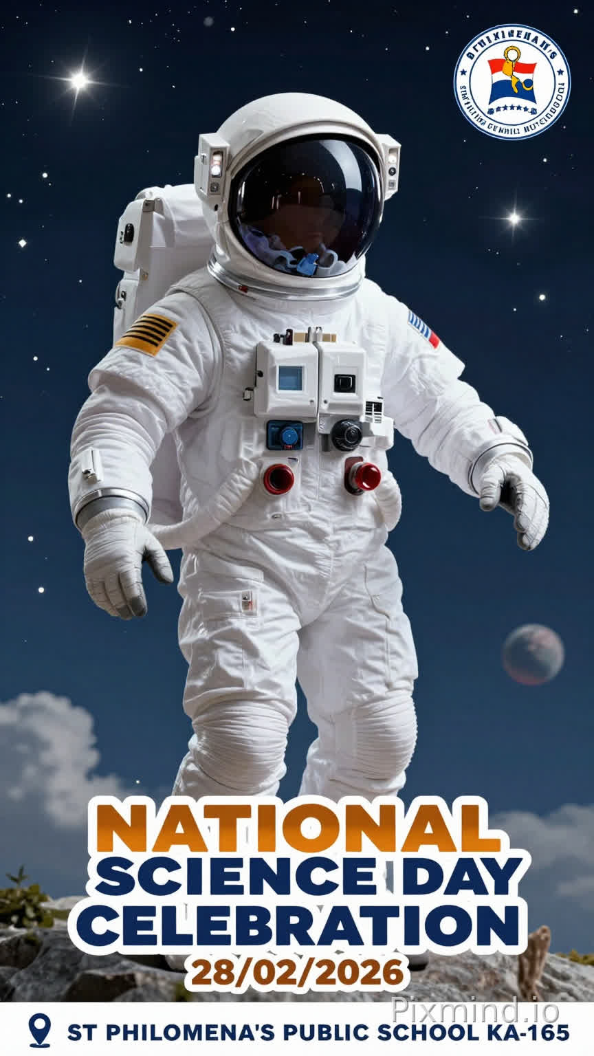 ST PHILOMENA'S PUBLIC SCHOOL
KA-165
SPECTRA
NATIONAL SCIENCE DAY
CELEBRATION
28/02/2026
Astronaut wallpaper