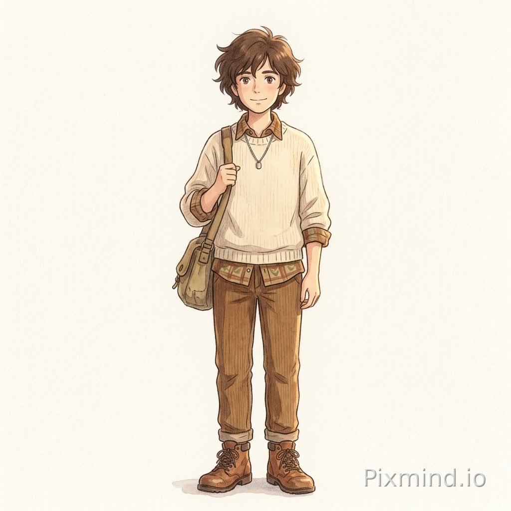 Studio Ghibli style character, Hayao Miyazaki inspired,
the THREE reference images are the SAME PERSON and define the identity,
merge facial features from all three images to create a single consistent character,
preserve strong resemblance, face structure, eyes, nose, mouth, and hairstyle,
create a full body character, from head to toe,
natural proportions, consistent anatomy,
hand-drawn anime style, soft colors, watercolor textures,
clean line art, gentle shading, warm cinematic lighting,
remove the original background completely,
use a simple neutral or plain background,
no photorealism, fully illustrated, animated film aesthetic,
centered character, clean composition,
consistent identity, no distortion, no extra limbs