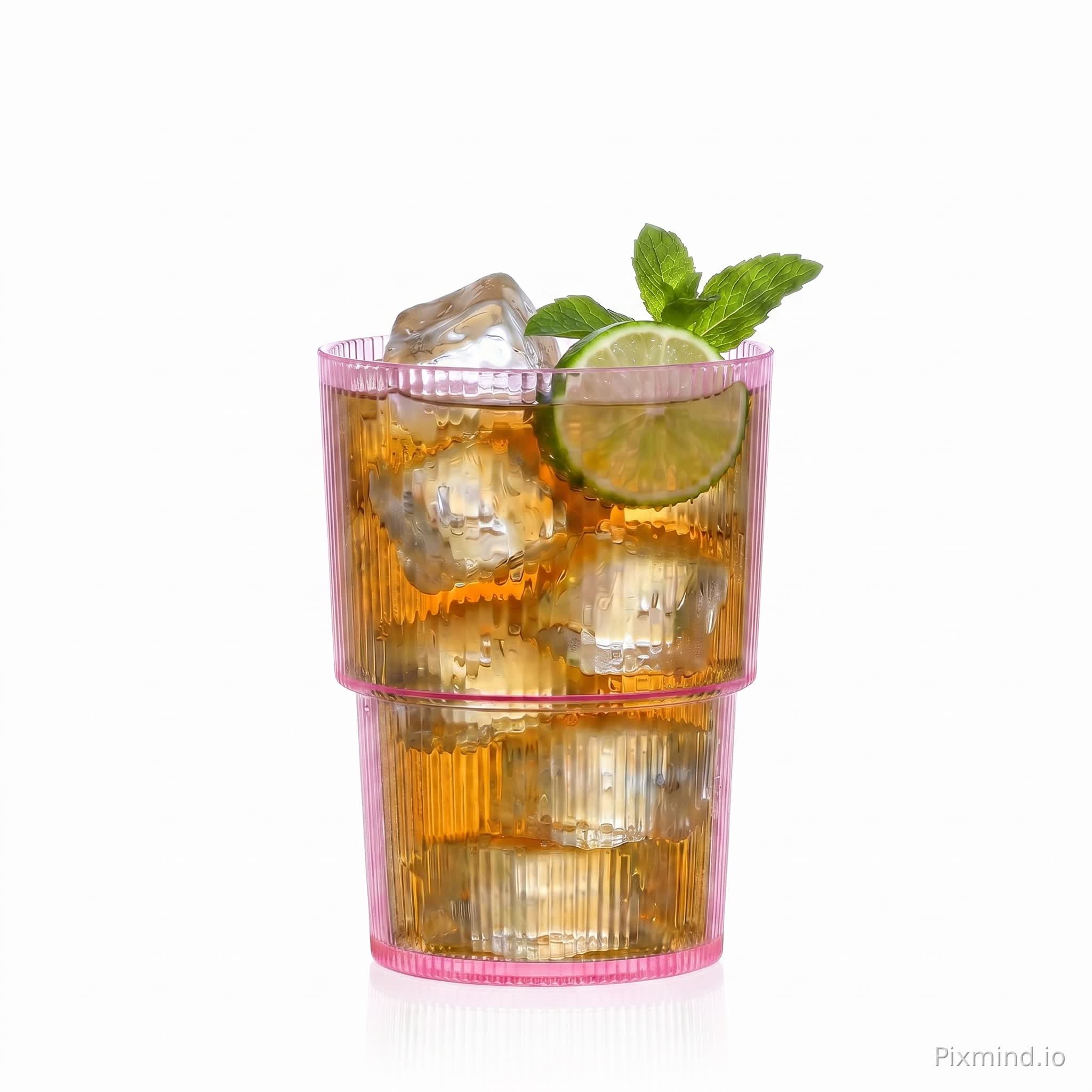 Copy all contents of picture 2 cup to picture 1 cup completely, keep the texture, color and shape of picture 1 cup unchanged