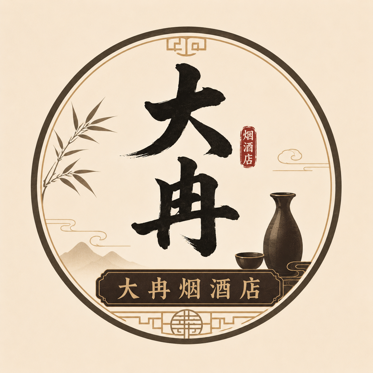 {
"logo 名称": "大冉烟酒店",
"应用场景": "抖音账号头像、微信名片头像",
"设计风格": "新中式 + 极简风,拒绝卡通、童趣风格,整体大气沉稳",
"主体元素": "融合书法字体「大冉」+ 简约传统纹样,可搭配极简酒器、茶叶、中式线条元素,元素凝练不繁杂",
"字体要求": "「大冉烟酒店」采用中式书法 / 宋体 / 楷体,笔画利落雅致,辨识度高",
"色彩搭配": "主色选用深棕、墨黑、暗金、米白,低饱和度配色,复古雅致,适配社交平台展示",
"构图布局": "方形标准构图,中心对称,视觉重心集中,缩小后依旧清晰可辨",
"细节要求": "线条简洁流畅,质感高级,国风意境浓厚,无多余装饰,适配移动端小尺寸展示"
}