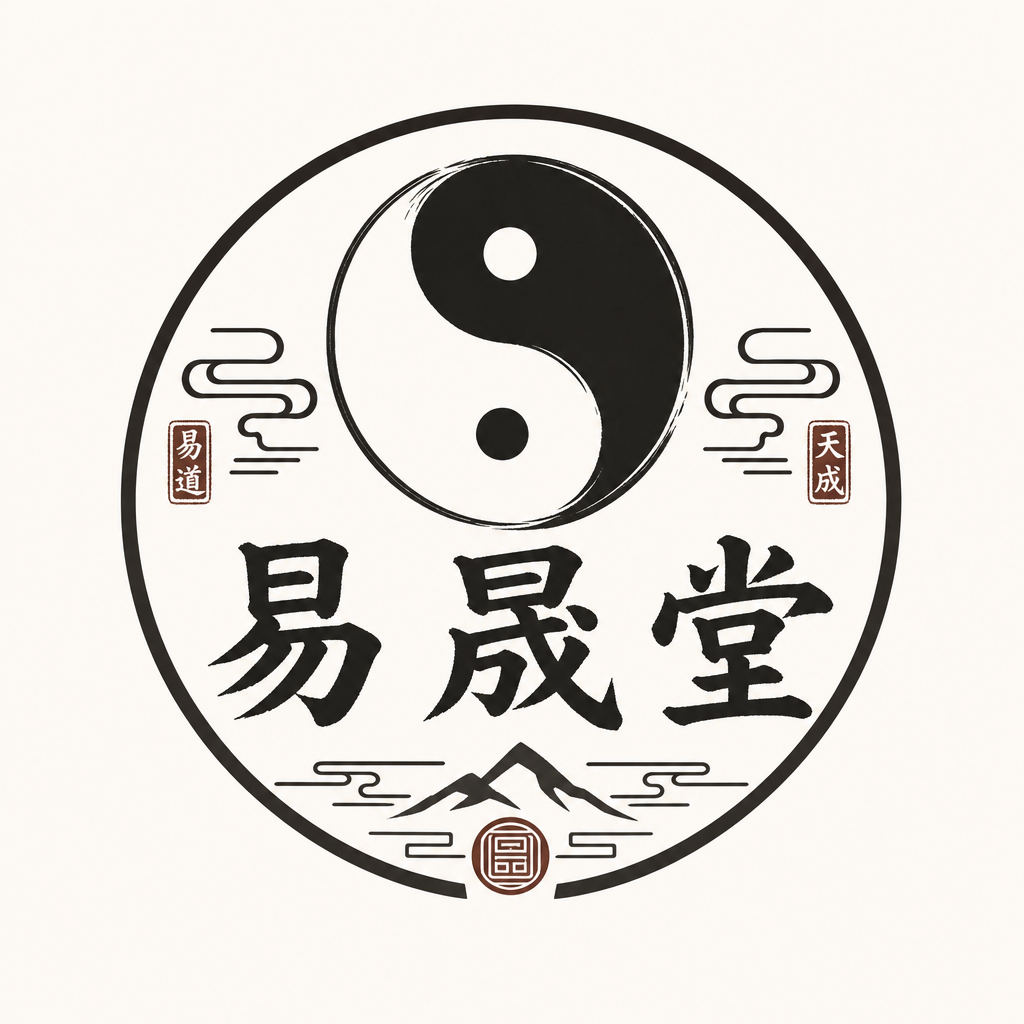 "logo 名称": "易晟堂",
"使用场景": "抖音头像、微信名片、线上品牌标识",
"整体风格": "传统国学风、道教意境、极简设计,拒绝卡通、花哨装饰",
"核心元素": "融合标准阴阳鱼(太极图)与「易晟堂」汉字,阴阳鱼作为核心视觉符号,元素凝练不繁杂",
"字体设计": "采用中式书法楷体 / 隶书,字形端正古朴,笔画厚重有力,国风韵味浓厚,缩小后辨识度高",
"构图布局": "标准方形构图,布局对称均衡,阴阳鱼与文字组合协调,整体轮廓规整",
"色彩搭配": "经典黑白为主,可搭配暗赭石色、深青灰低饱和国风色,纯色平涂,无渐变、立体特效",
"细节要求": "线条干净利落,道法意境突出,风格沉稳雅致,整体简约大气,具备专属品牌识别性"