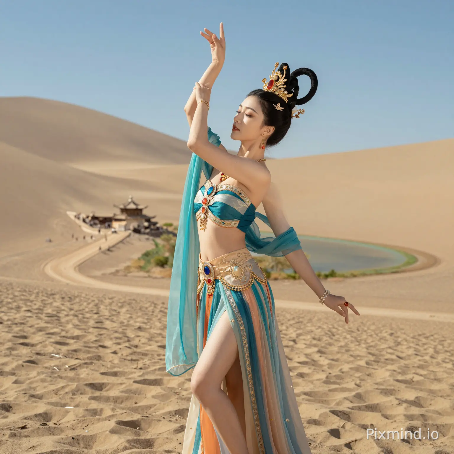 敦煌舞蹈美女写真秀，wzs