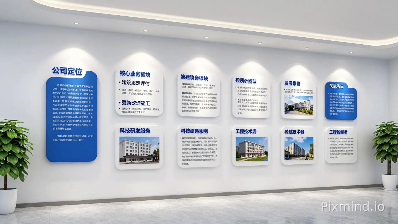 我想要做一面企业文化墙,亚克力材质弧面的墙,内容如下:
公司定位
西安建科更新改造工程有限公司是一家以技术驱动、产学研深度融合为核心竞争力的高新技术企业。我们定位于建筑更新改造领域的综合服务者,依托西安建筑科技大学的科研实力与自身扎实的工程实践,为既有建筑提供从鉴定评估、设计咨询、施工改造、科技研发的全链条专业服务。
我们以解决建筑安全问题、提升建筑性能与价值为使命,致力于通过高效的技术方案和可靠的项目实施,成为客户在结构加固、功能改造与性能升级领域最值得信赖的合作伙伴。
核心业务板块
公司主营业务覆盖以下五大板块,形成完整服务链:
• 建筑鉴定评估
民用与工业建筑的安全性、使用性与抗震鉴定评估
• 建筑设计咨询
建筑、结构、给排水、电气、消防、装饰装修、工程造价等全过程设计与咨询
• 更新改造施工
建筑加固、装饰装修、机电改造、园林景观、防水防腐保温等专业施工
• 科技研发服务
科技成果转化、新型加固材料研发、智能化工程运维技术开发、试验研究服务
• 工程技术服务
结构振动测试、结构性能监测、仿真受力分析等专项技术服务
资质与专业团队
• 资质完备:拥有特种工程(结构补强)、建筑装饰装修、防水防腐保温及施工劳务等多项专业资质。
• 团队雄厚:汇集一级注册建筑师、一级注册结构工程师、一级建造师等高素质技术与管理人才。
• 校企协同:作为西安建筑科技大学建筑韧性与性能提升(改造)研究所的合作单位,实现产学研深度融合。
科研与技术实力
公司研发团队自2012年组建,具备扎实的科研基础与成果积累:
• 团队构成:教授3人、副教授2人、博士8人、硕士20余人,多人入选省级青年创新团队。
• 科研项目:参与国家自然科学基金、国家重点研发计划、陕西省杰出青年基金等各类科研项目20余项。
• 成果产出:发表高水平论文30余篇,授权国家专利30余项,出版专著2部,获省部级科技进步一等奖1项。
发展愿景
秉承“万象更新,诚正笃行”的经营理念,西安建科更新改造工程有限公司立志成为国内建筑更新改造领域的全链条服务引领者。未来,我们将持续深耕既有建筑改造与性能提升这一专业赛道,以科技创新为驱动,以人才团队为支撑,不断推动新材料、新技术、新工艺的研发与应用。我们致力于通过安全可靠、绿色低碳、经济合理的综合解决方案,助力城市更新与建筑可持续发展,为守护人居安全、提升建筑品质、贡献行业进步而不懈努力,打造以技术为核心、以品质树口碑、以服务创价值的行业标杆品牌