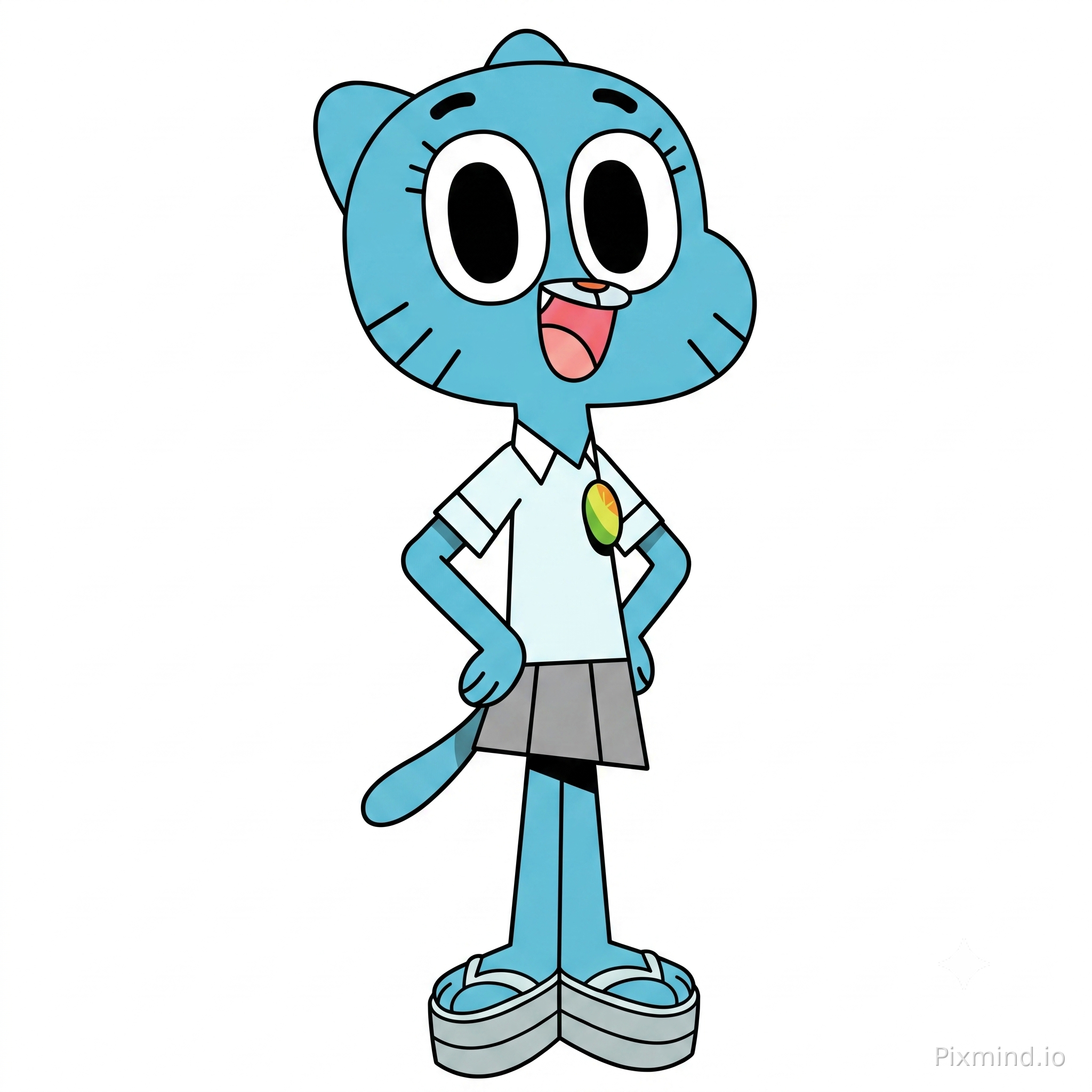 Nicole watterson in the white background