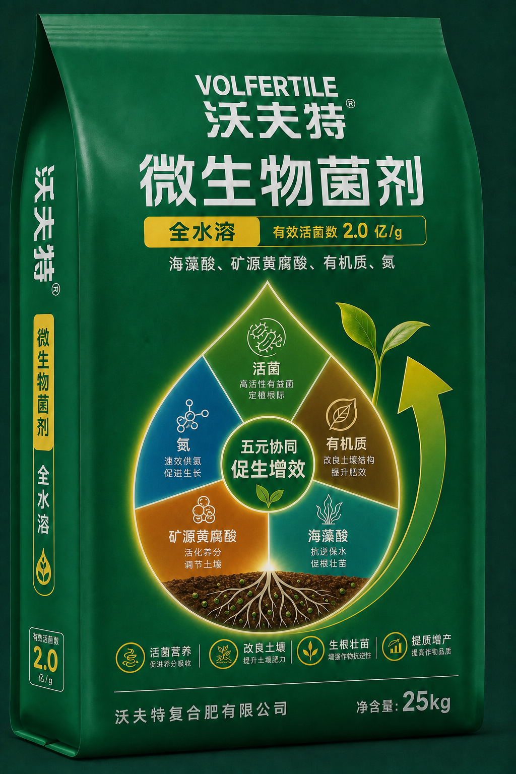 请帮我把包装水滴中间的圆圈位置挪到大水滴的正中间位置