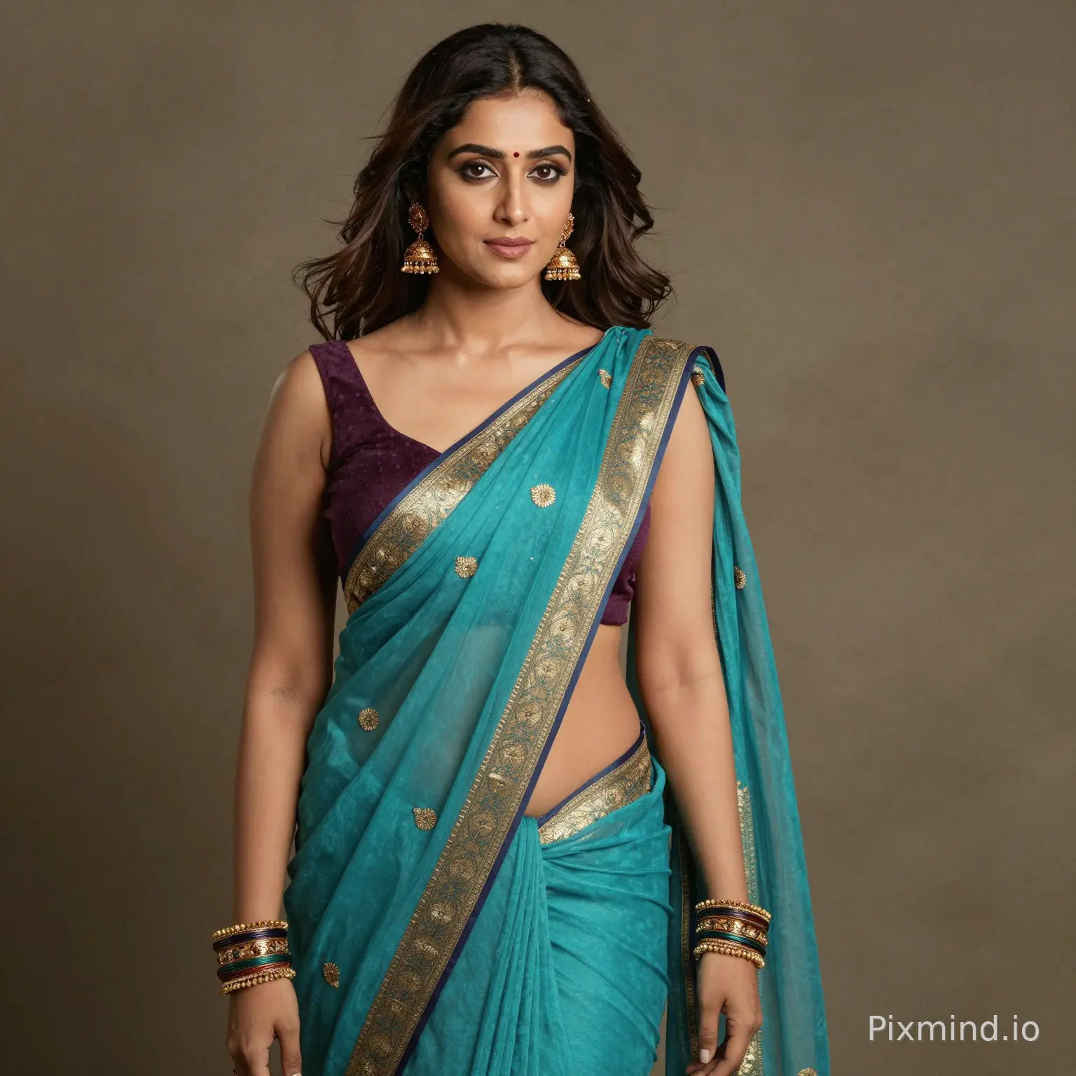 Kajal agarwal in saree navel exposing