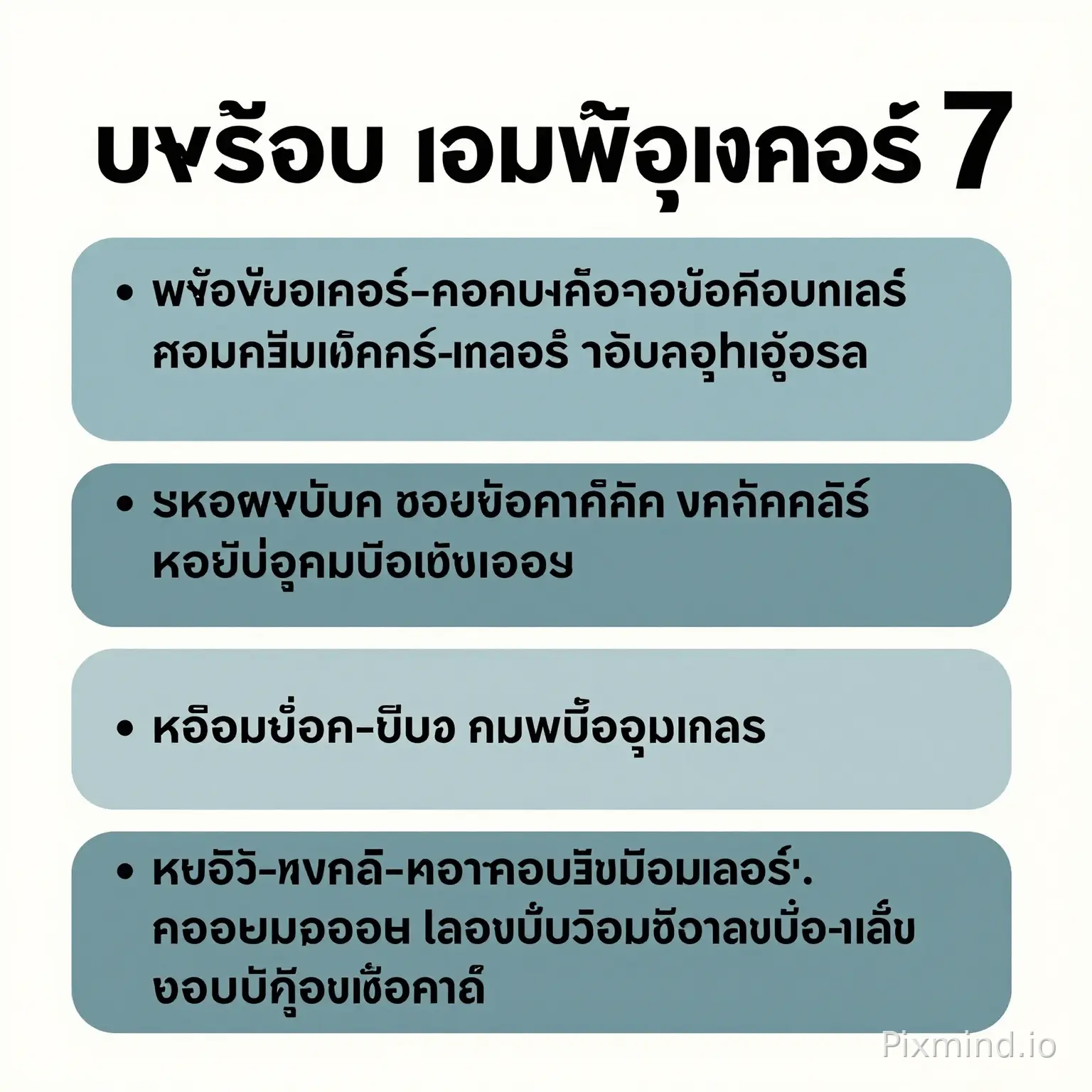 สรุปพรบ.คอมพิวเตอร์ 7 ข้อ