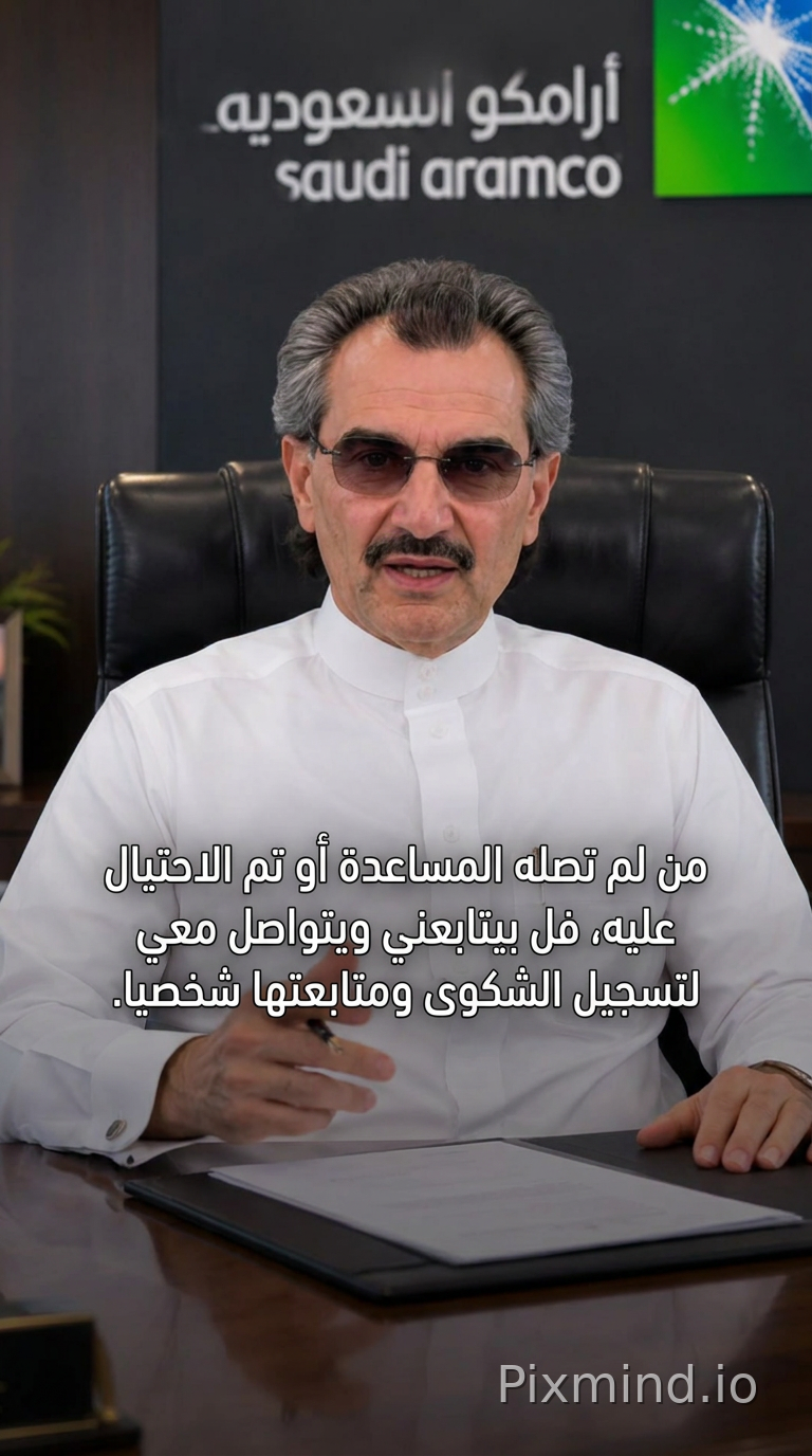 خليه يتكلم فديو وهو يقول بالنص الي راح اعطيك وهو يقول لي شخص لم تصله المساعده او تم الاحتيال عليه فل يتابعني ويتواصل معي لتس…
