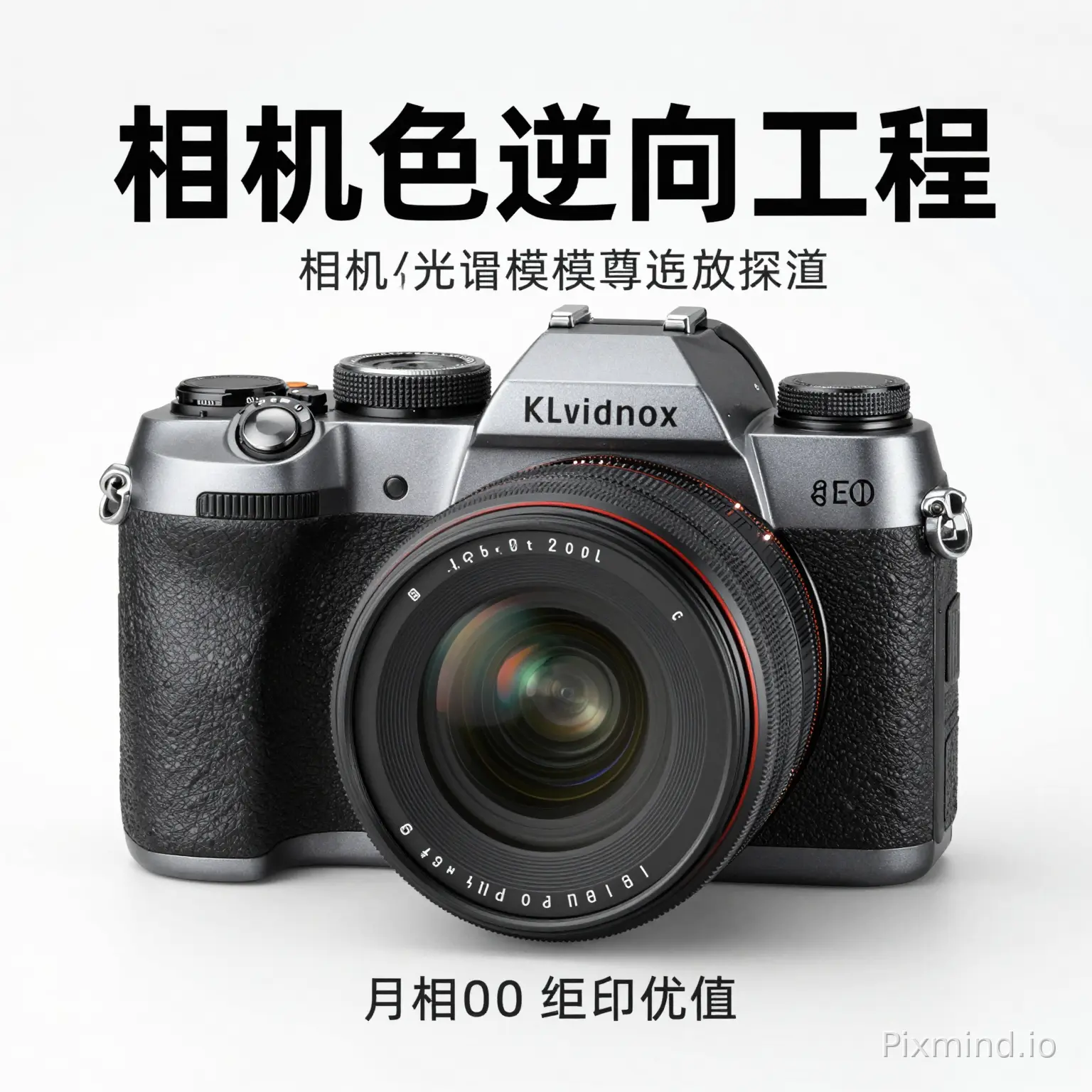 生成一个宽800 高度1000px 的主体关于相机色彩逆向工程的封面图，色彩光谱建模算法移植作为主体
