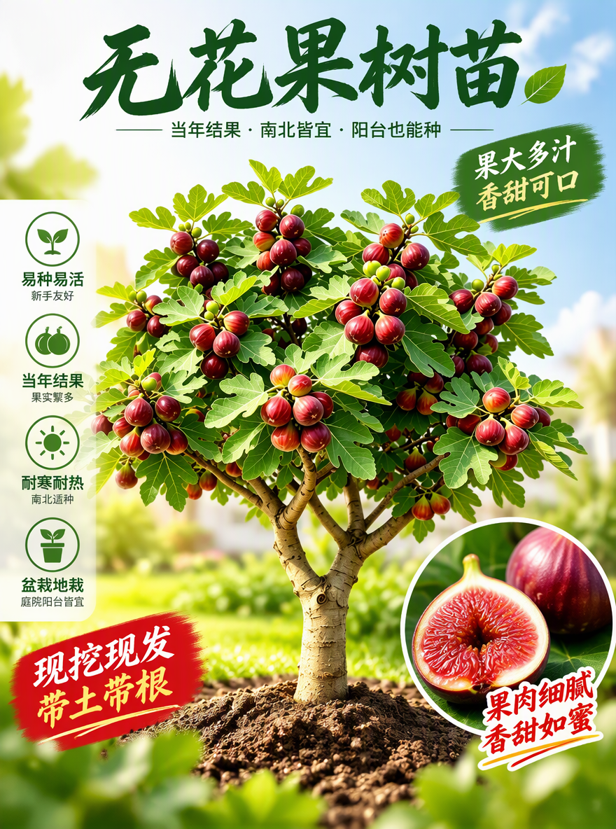 把这颗无花果设计成电商专用主图