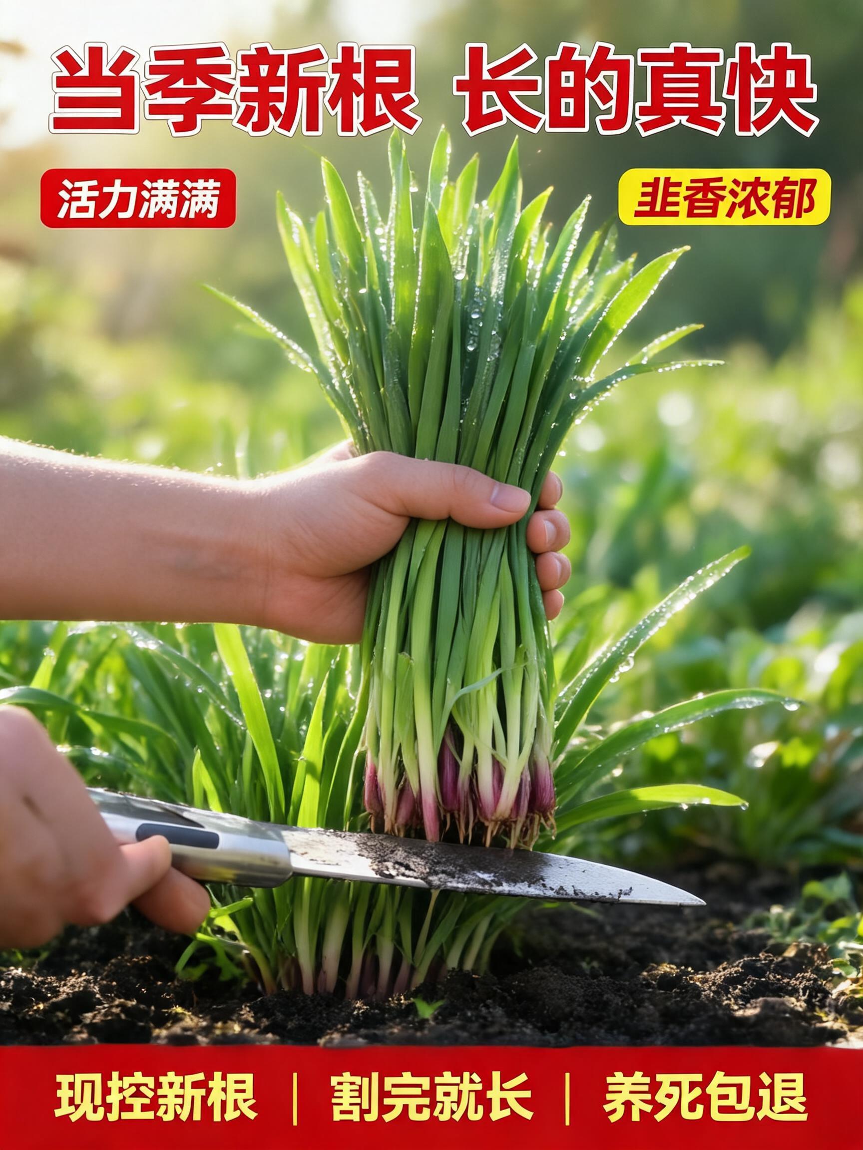 A high-end, professional 3:4 agricultural e-commerce main product cover poster. The main image features a close-up of a pers…