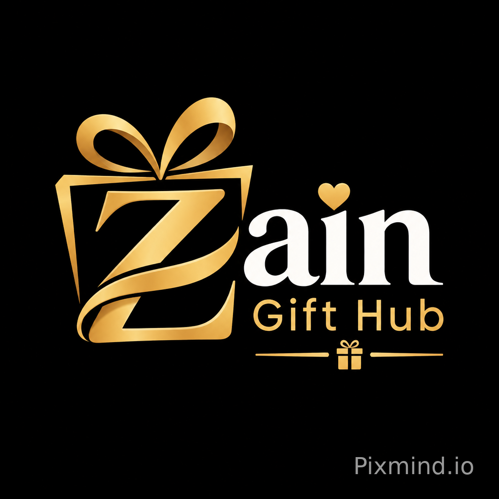 Zain gift hub hai jo is ko right side me kar so aur more unique bana do logo ko